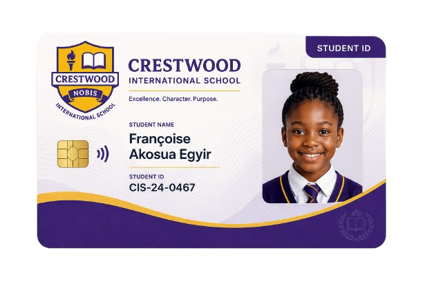 Example student ID card